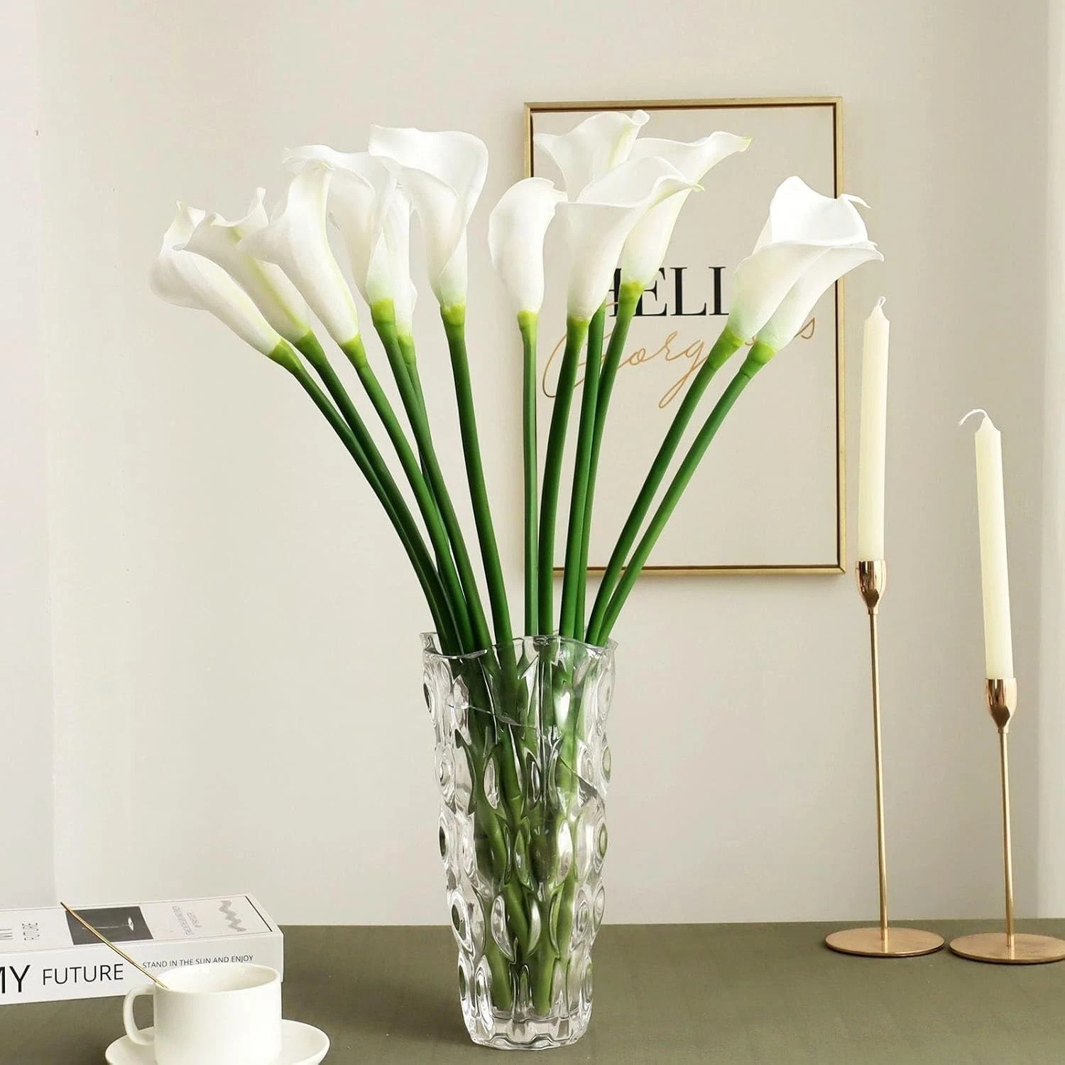 Wedding Office Home Decor: 26″ Artificial Calla Lilies