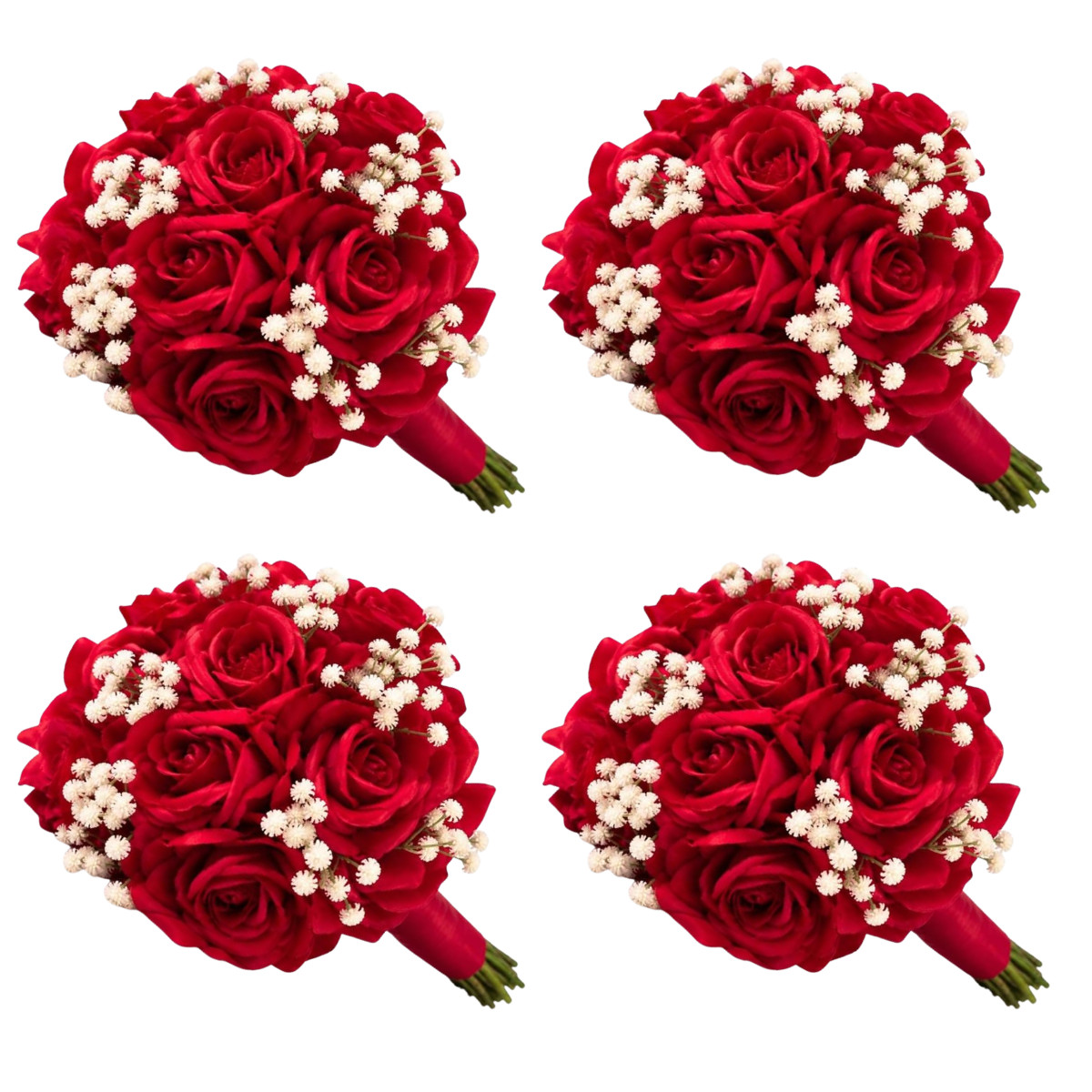 Artificial Flower Ball Centerpiece Red Rose Wedding Party Table Decor