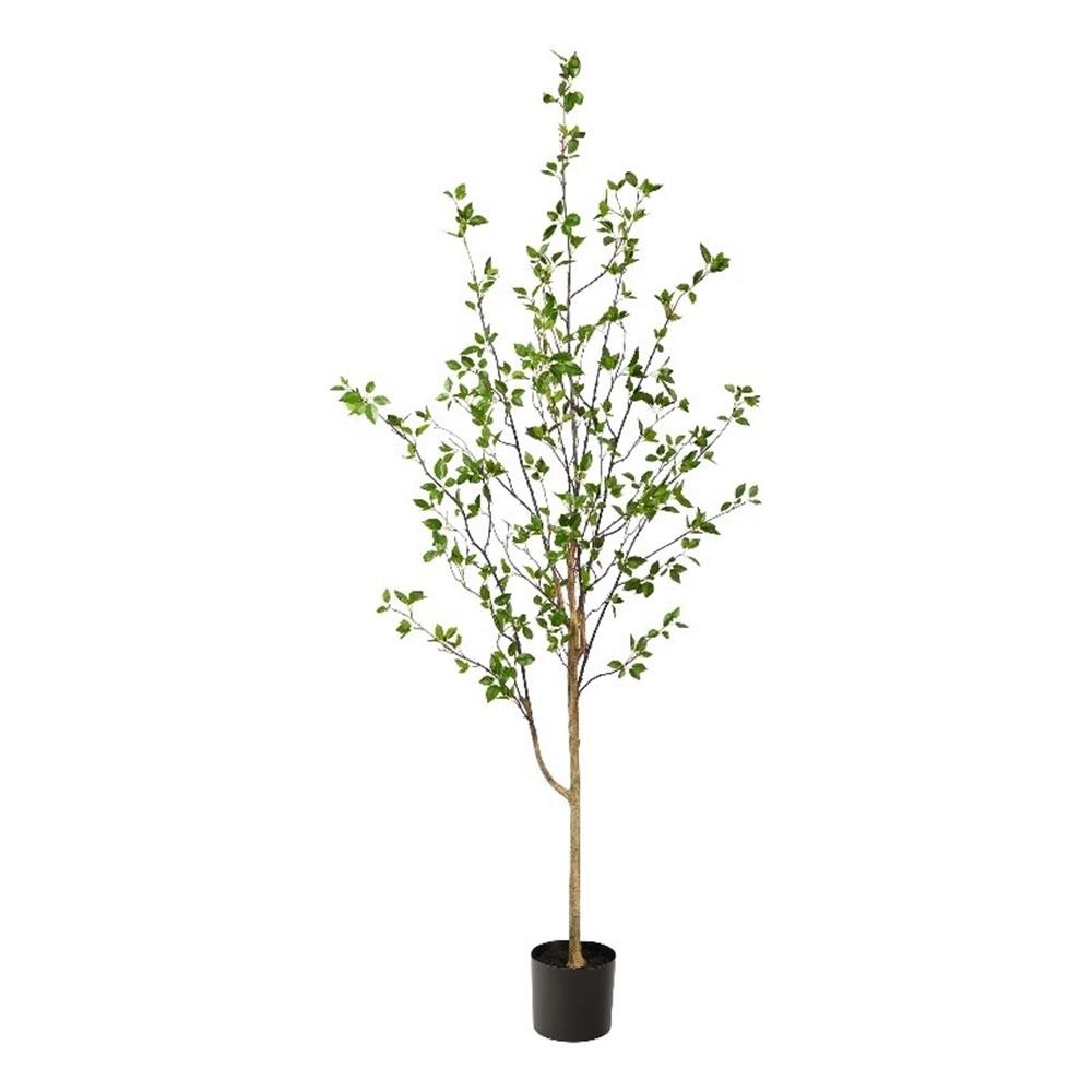 Nearly Natural 6.5ft Minimalist Citrus Artificial Tree in Green