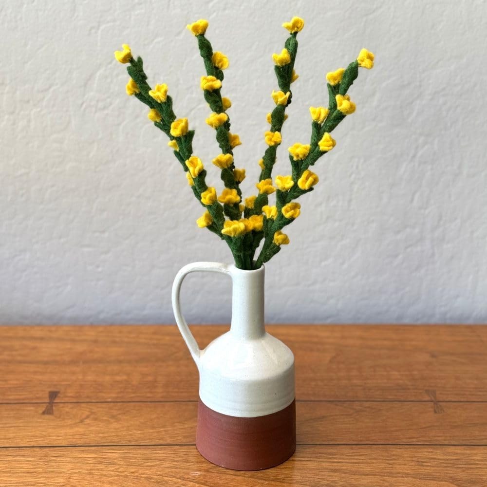 Handmade Felt Flowers for Decoration Felt Fillers & Flowers Bouquets (Cherry …