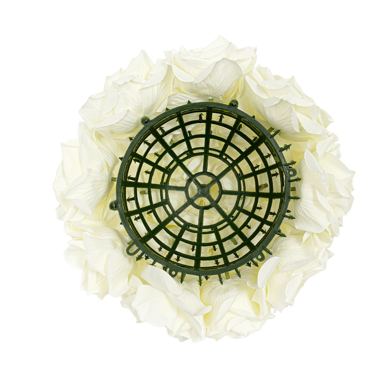 10 Pcs Handmade Bouquet Party Wedding Artificial Flower Balls Deco, Milky White