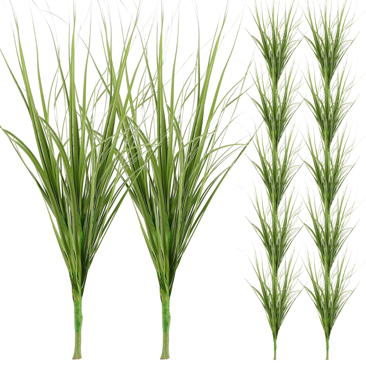 12 Pcs Artificial Grass Plants 11.81In Faux Cattail Stems Lifelike Greenery S…