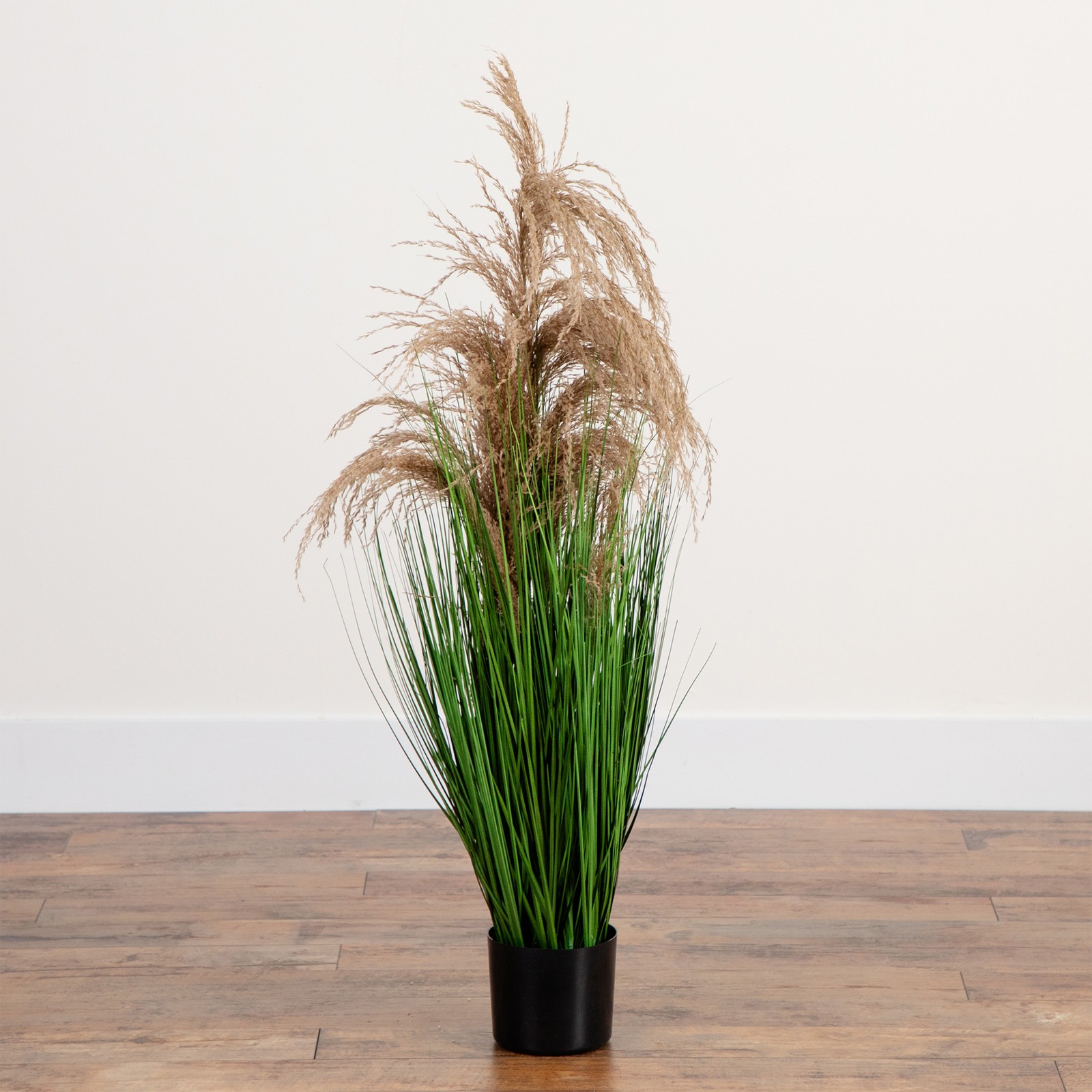 Nearly Natural 4ft Artificial Pampas Grass in Green