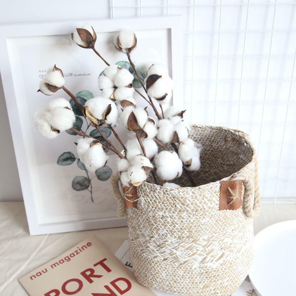 Natural Cotton Artificial Flower – 1 Piece