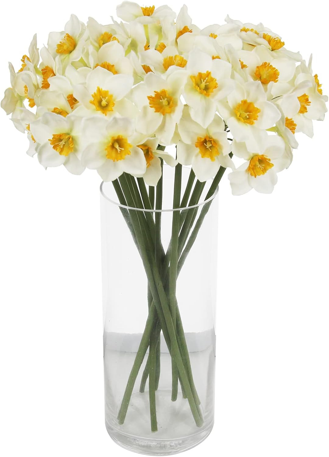 Artificial Daffodil Flowers 15.8 Inches Narcissus Spring Flower Fake Silk Flower