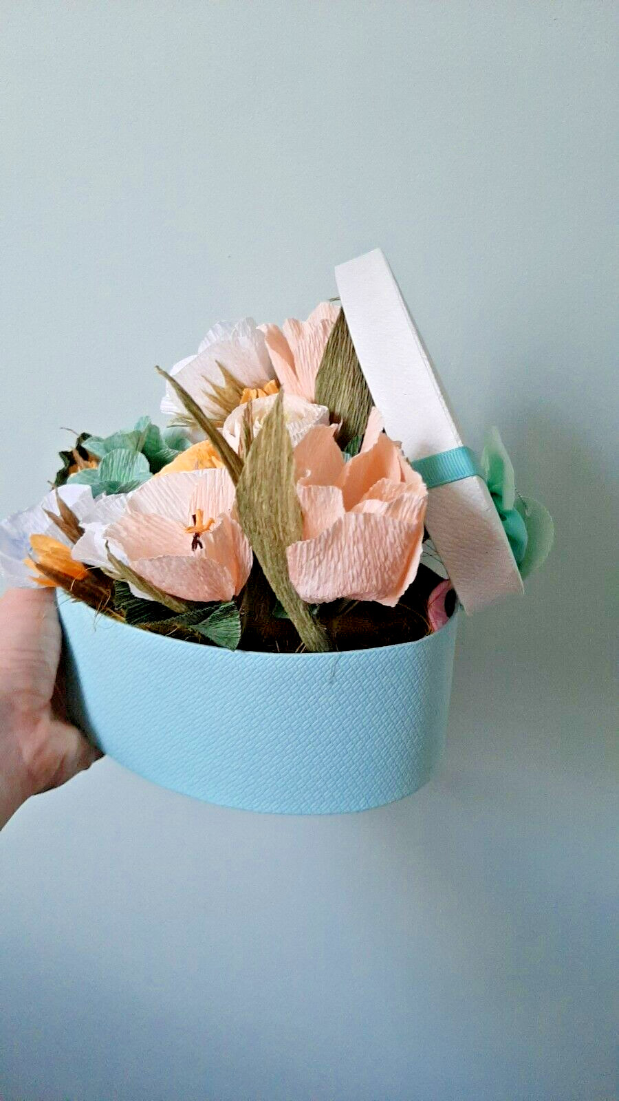 Colorful Paper Flower Bouquet Handmade Artificial Flower Bouquet gift for a spec