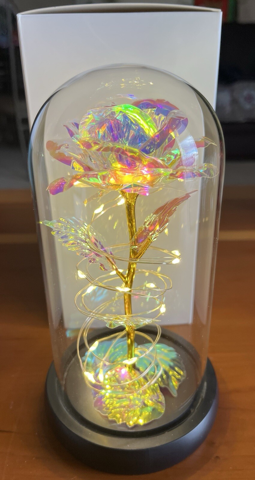 Love Forever Light Up Artificial Flower Anniversary And Birthday