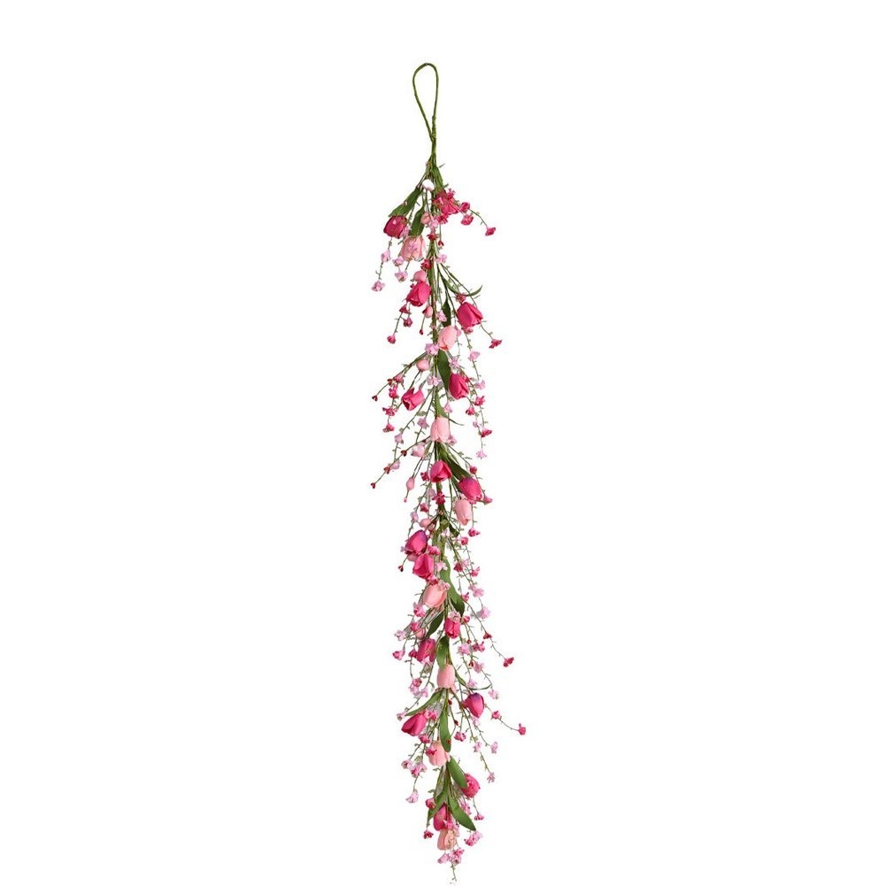 Artificial Tulip Vine with Leaves Green Plant for Wedding Party Holiday
