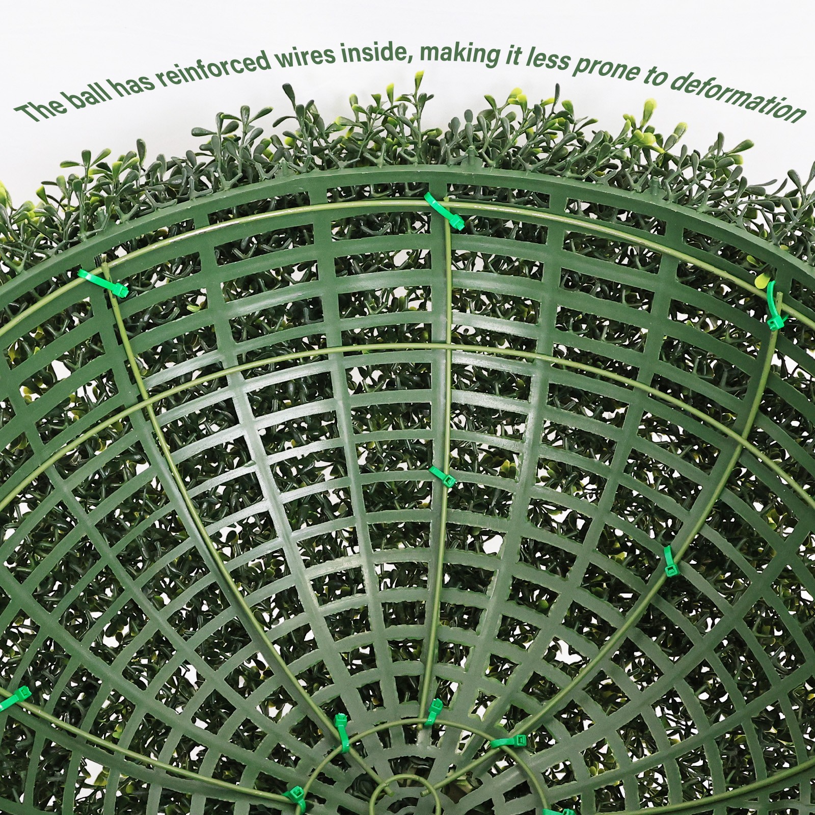 Artificial Boxwood Topiary Balls 22.4″ Outdoor Garden Decor, 2pc Set