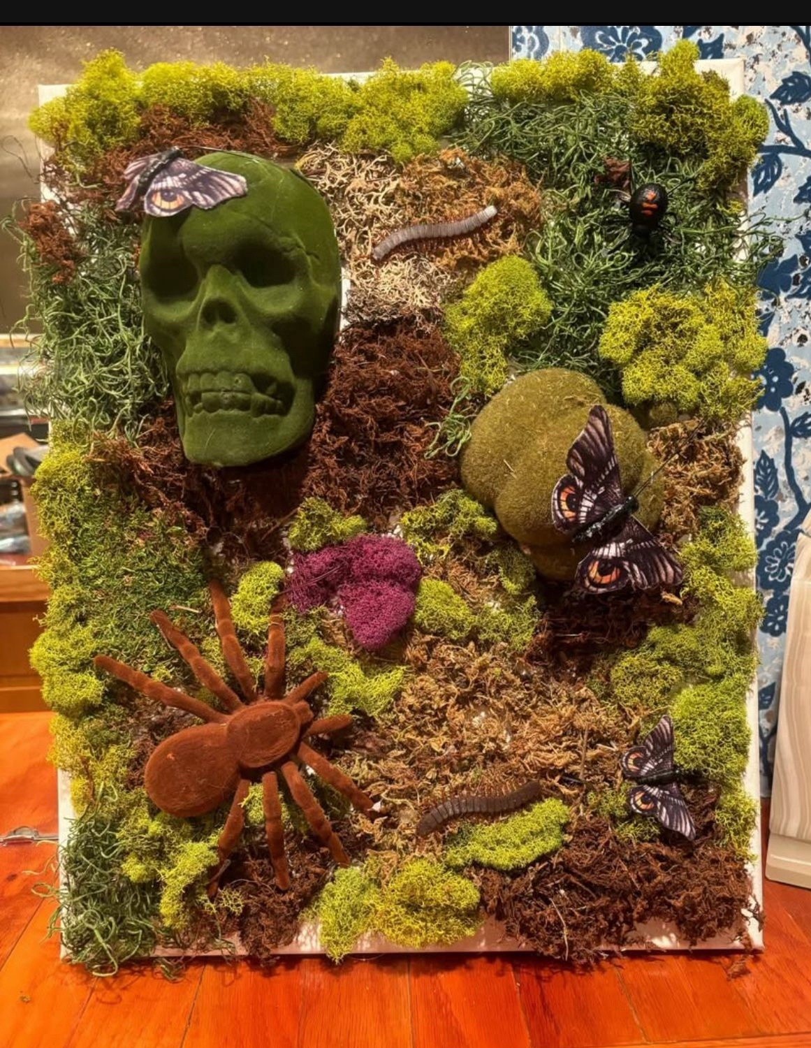 Real Moss On Canvas Wal Art