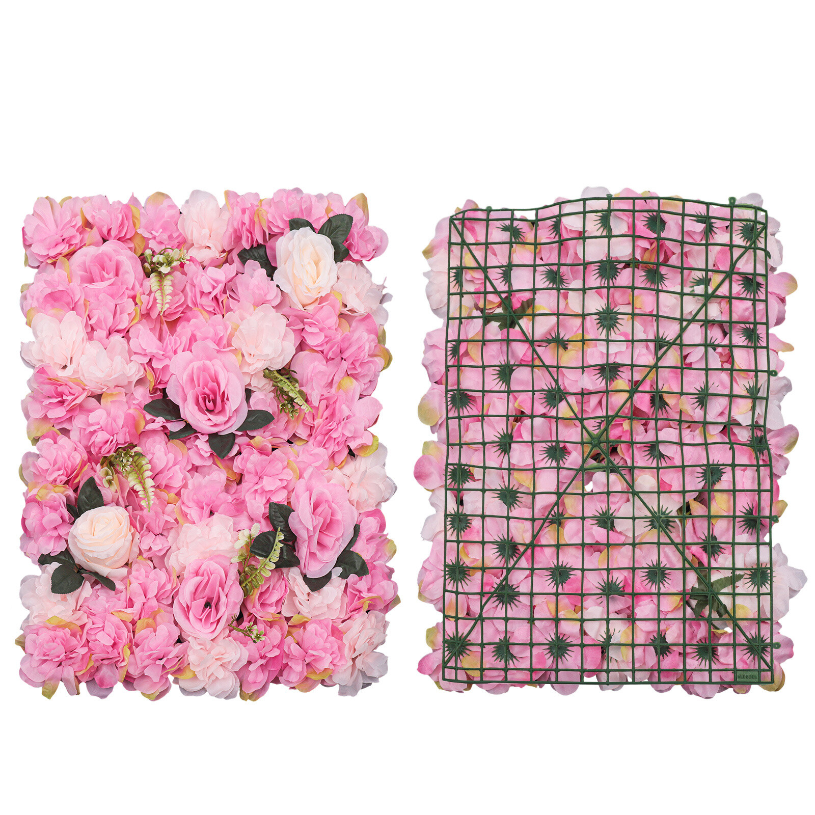 23.6×15.7 inch, 12* Artificial Flower Wall Panels for Wedding Backdrops Decor