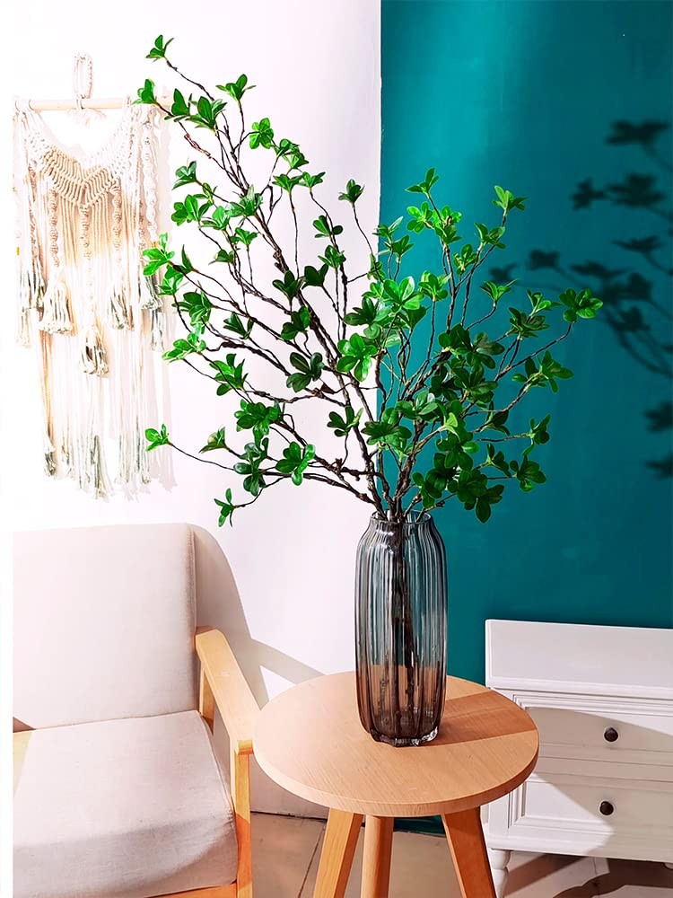 43″ Artificial Eucalyptus Branches Ficus Twigs Fern Fake Tree Trunk Greenery …