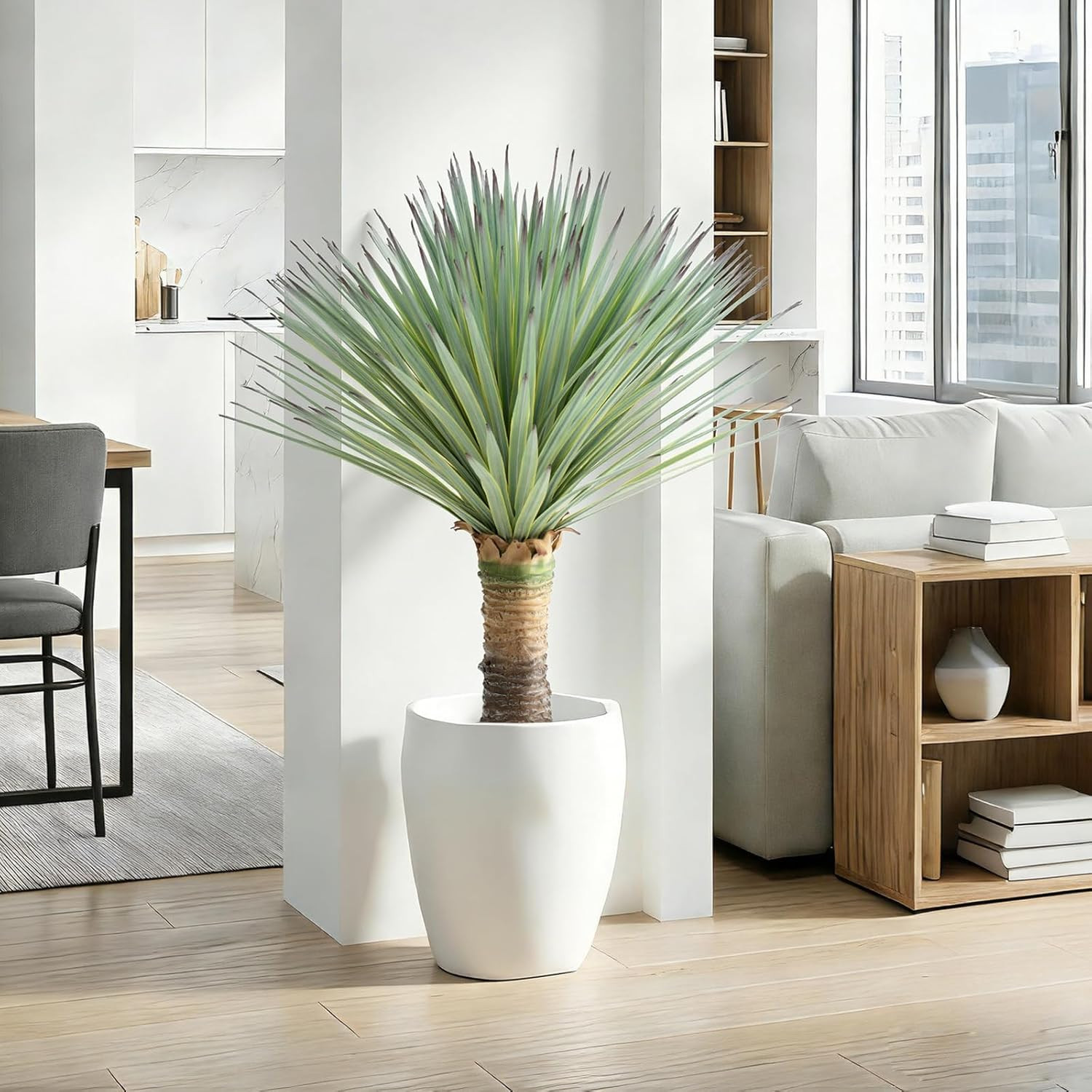2.5Ft Artificial Agave Plant with 200 Leaves,30Inch Faux Floor Plant Large Fake