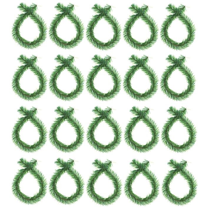 GarlandTies, 20 Pack 18 inches (Noble Fir) – Strong Greenery Twist Ties for H…