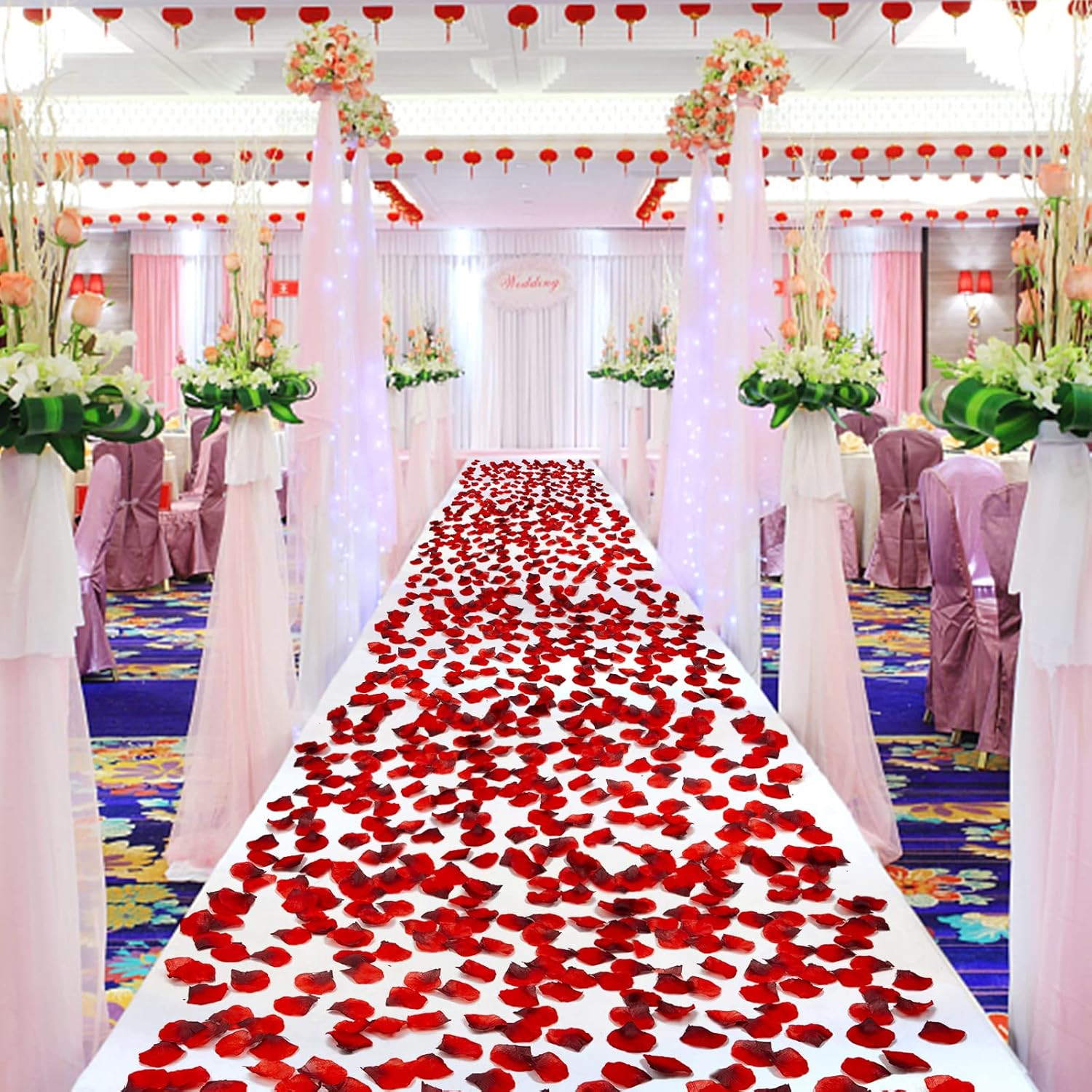 Ouddy Decor 5000 Pcs Rose Petals Artificial Flower for Valentine’S Wedding Decor