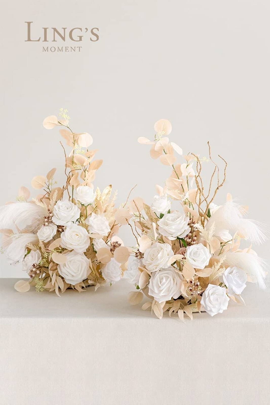 Ling’s Moment Free-Standing Artificial Flower Arrangement for Wedding Archway