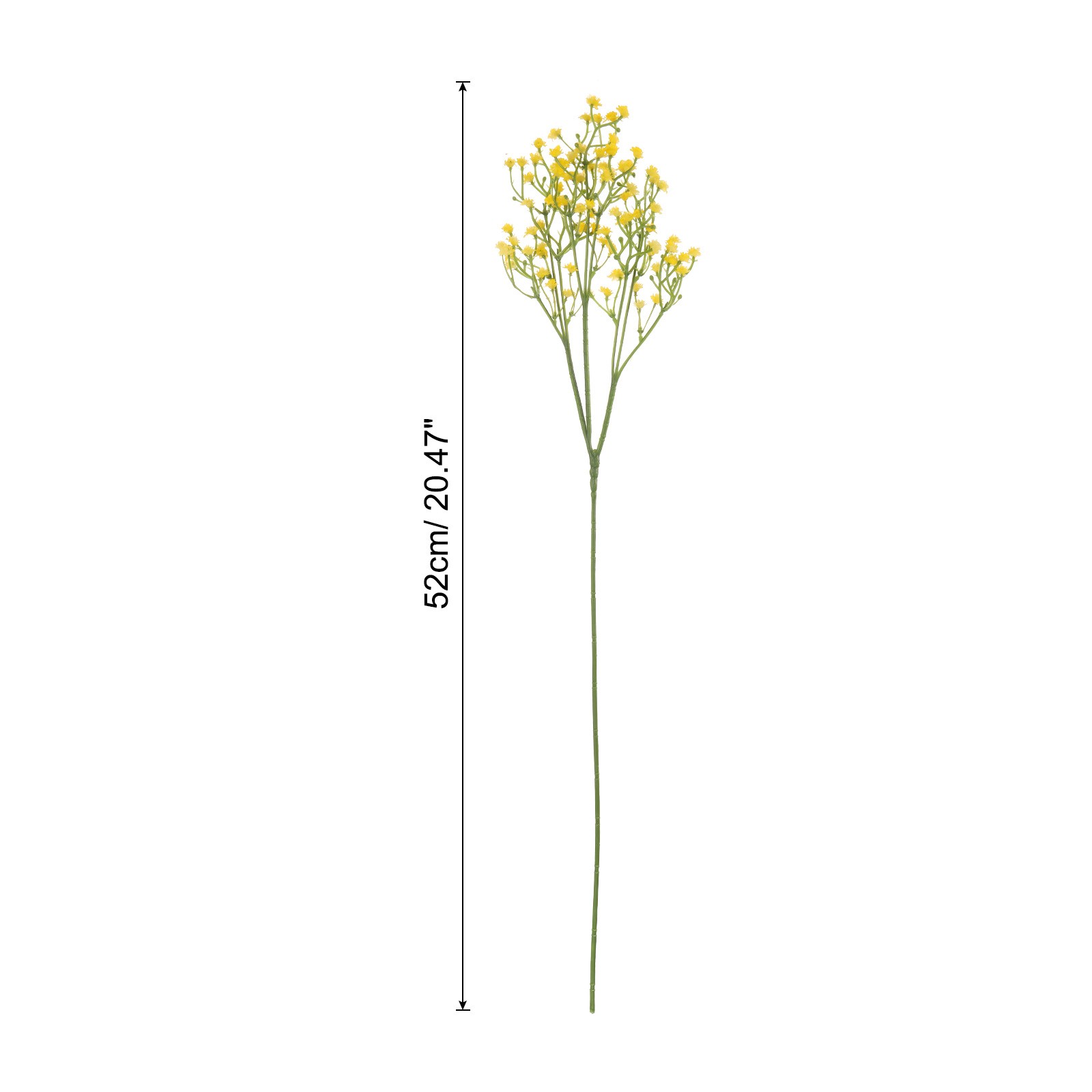12Pcs Fake Artificial Flowers Bulk PU with Stems Yellow