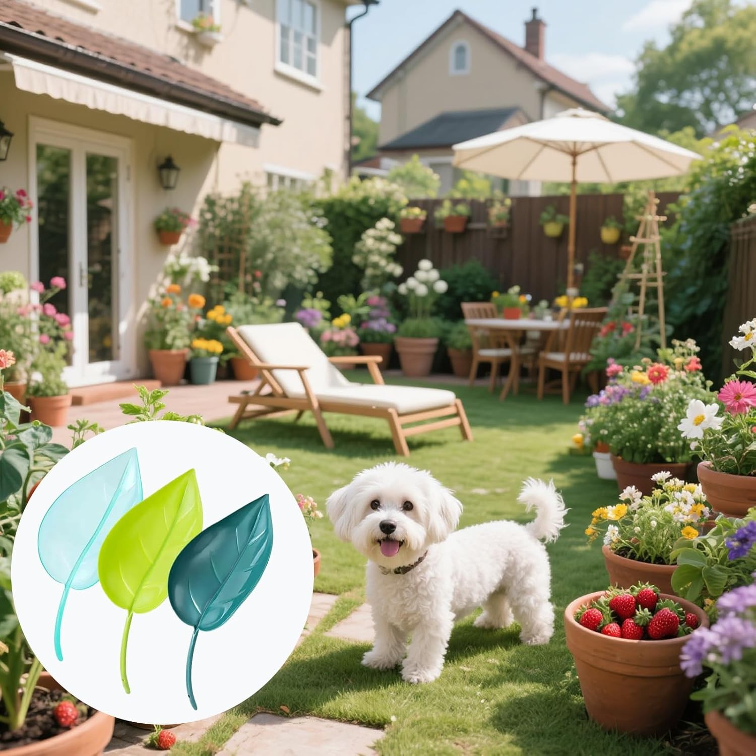 9PCS Leaf Plant Watering Devices Funnel Indoor Outdoor Plants