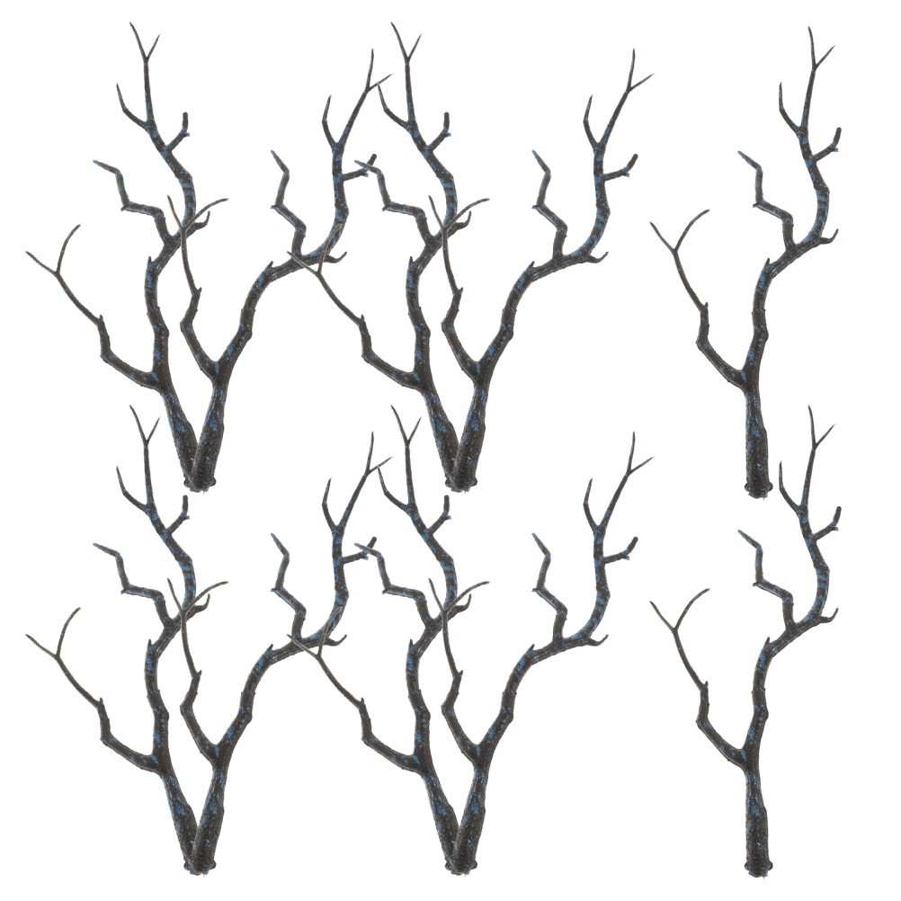 10Pcs Decorative Artificial Tree Stems Coffee Color for Office and Home Use