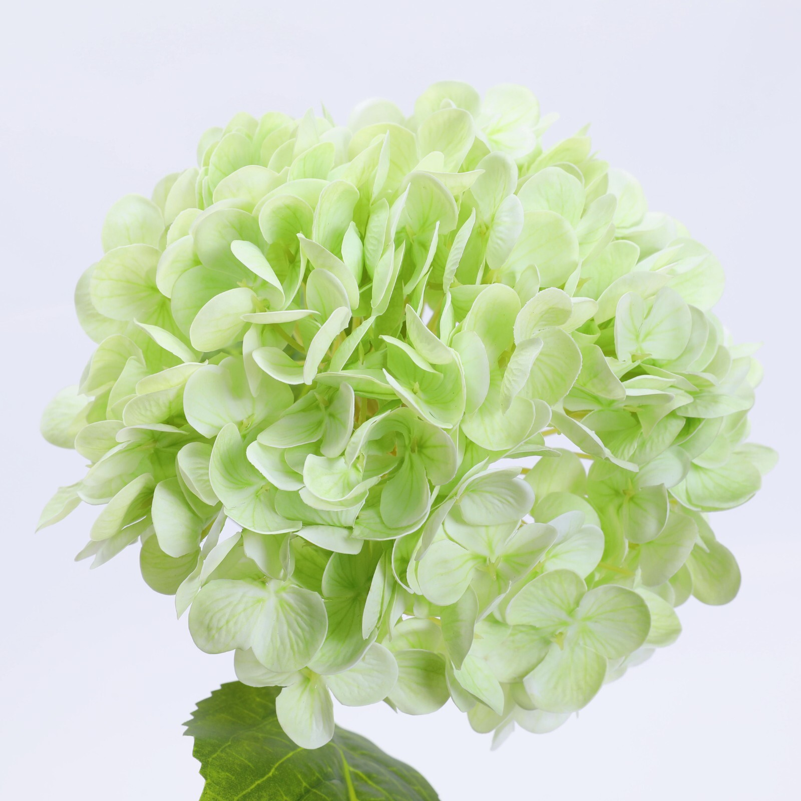 3Pcs Artificial Hydrangea Moisturized Long Stem Fully Blooming Flowers Home Deco