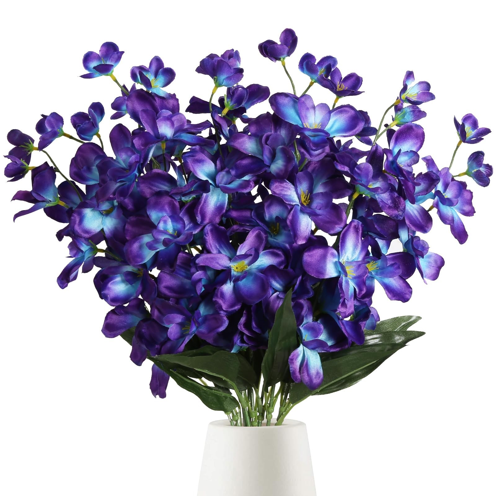 Orchid Artificial Flowers 27 Inches Purple Blue – Wedding Home Decoration
