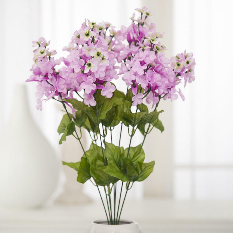 Lavender Artificial Lilac 20-1/2″ Decorative Floral Bush