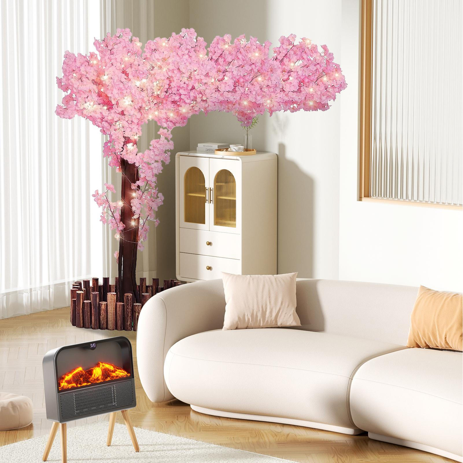 Artificial Cherry Blossom Tree Sakura Tree Decor Cherry Blossom Vines USA