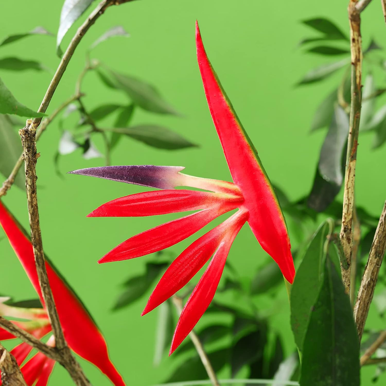 20pcs Bird of Paradise Faux Flowers – Tropical Hawaiian Decor for Home & Wedding
