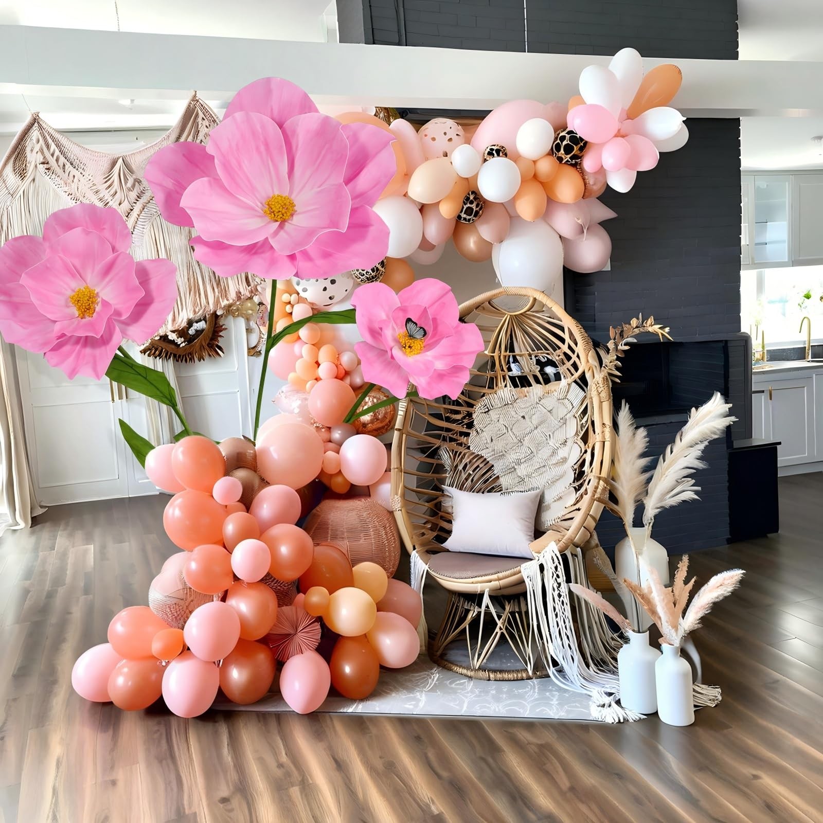 PUIBTOIV 5.8 Ft Giant Artificial Flowers for Decoration,Large EVA Flower Deco…