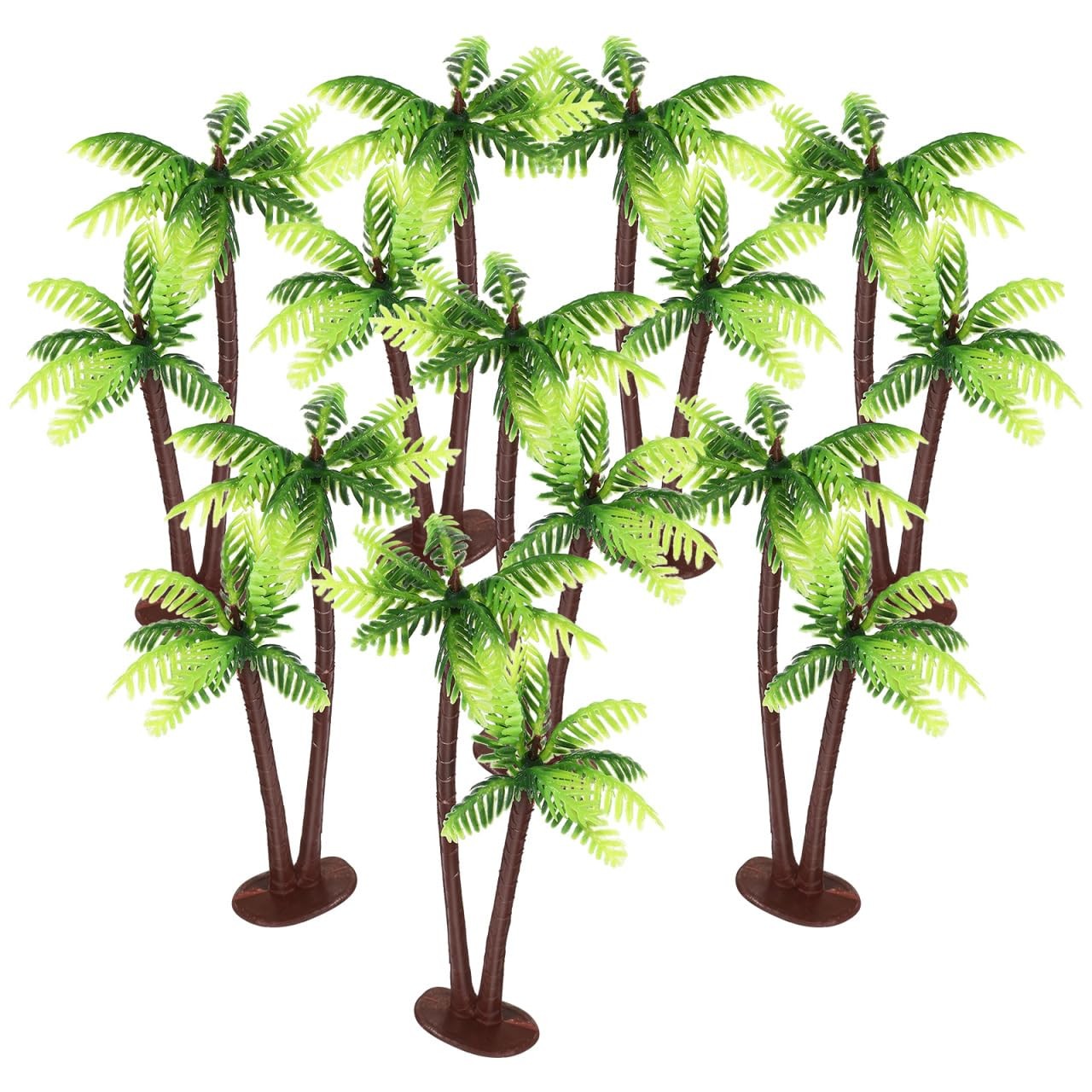 Artificial Plants Miniature Palm Tree Mini Artificial Tropical Tree Coconuts …