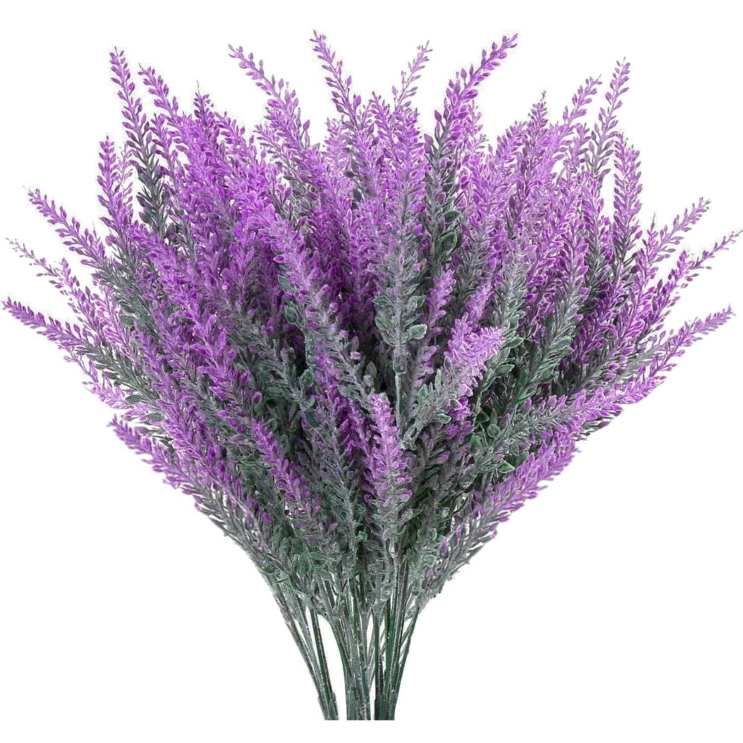 Fuchsia Artificial Lavender Flowers 4pcs Bundle Indoor Outdoor Decor