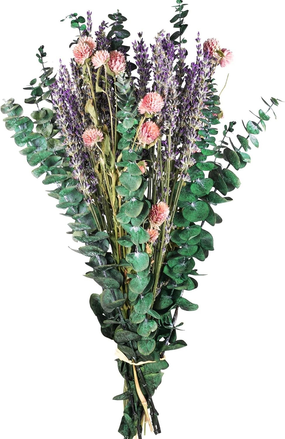 54 Pcs Dried Eucalyptus Stems & Lavender Flowers Bundle for Shower Natural Fr…