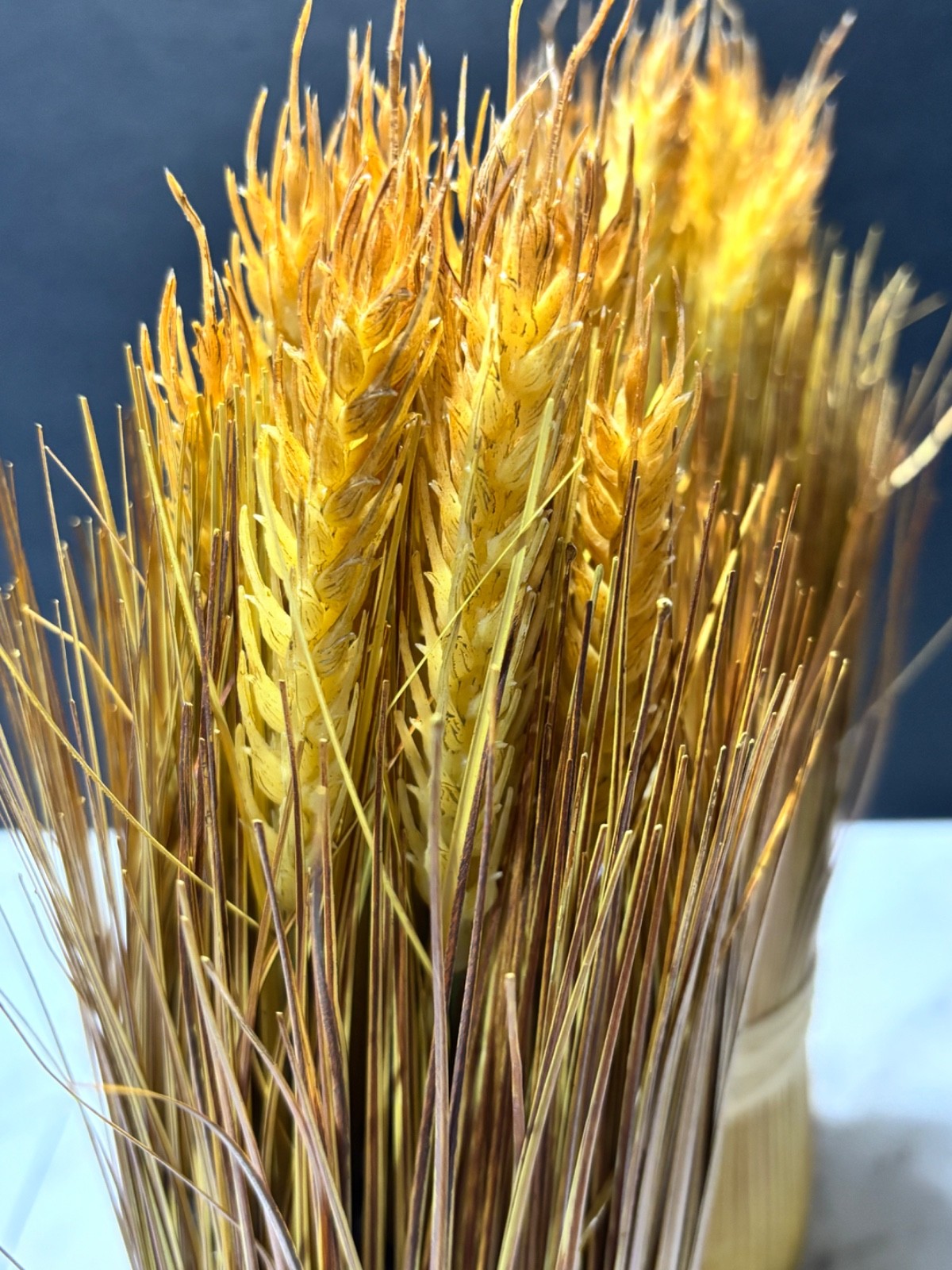 Set of 2 Elements Artificial Wheat Bundles 12” Fall Harvest Table Decor
