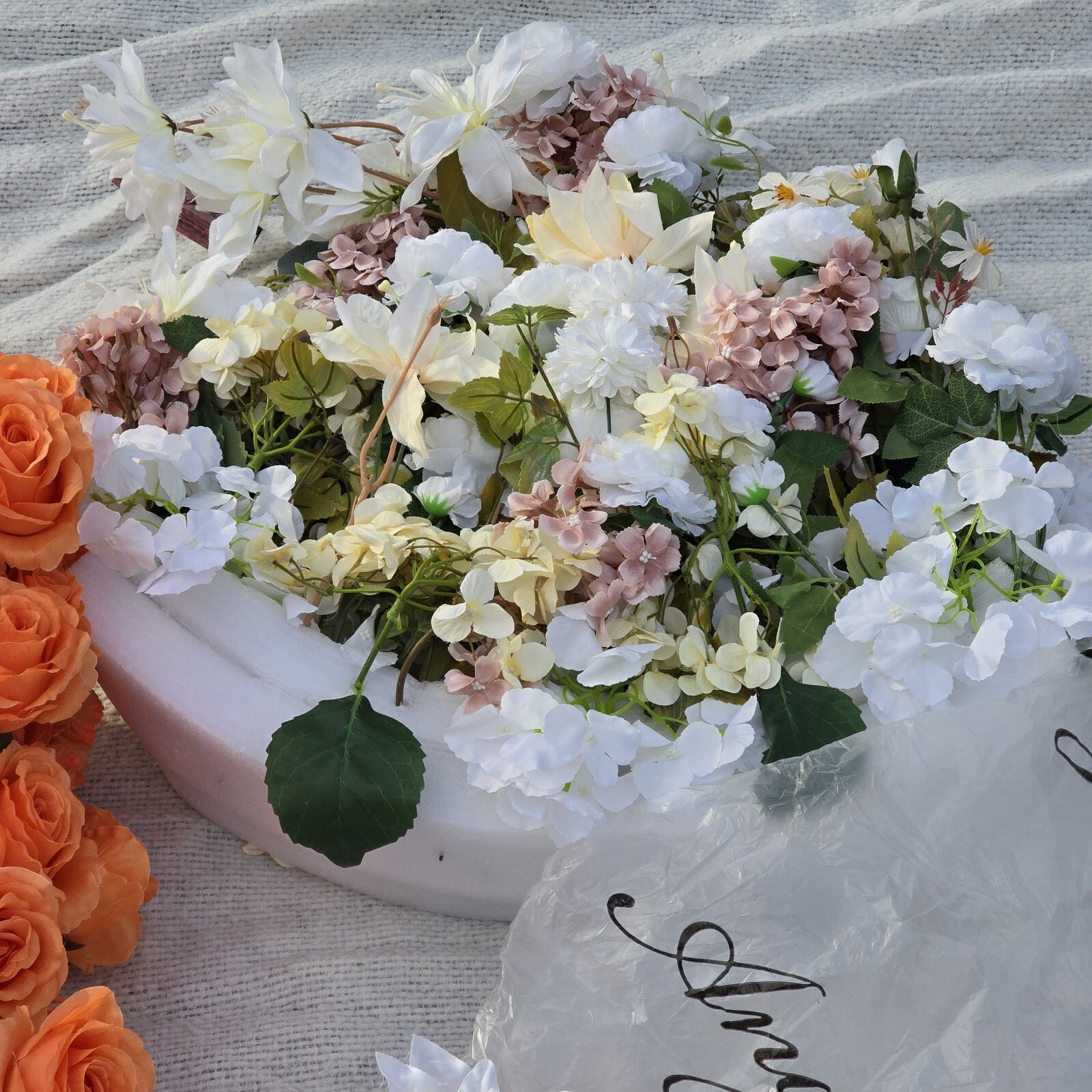 Wedding Flower Centerpiece Floral Arrangement X4 23″x24″ X1 34″ Roses + Extras