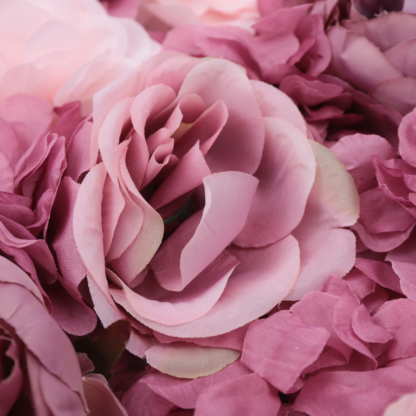 6Pcs Elegant Artificial Fake Rose Silk Pink+ Mauve Flower Indoor Warm Decor Gift
