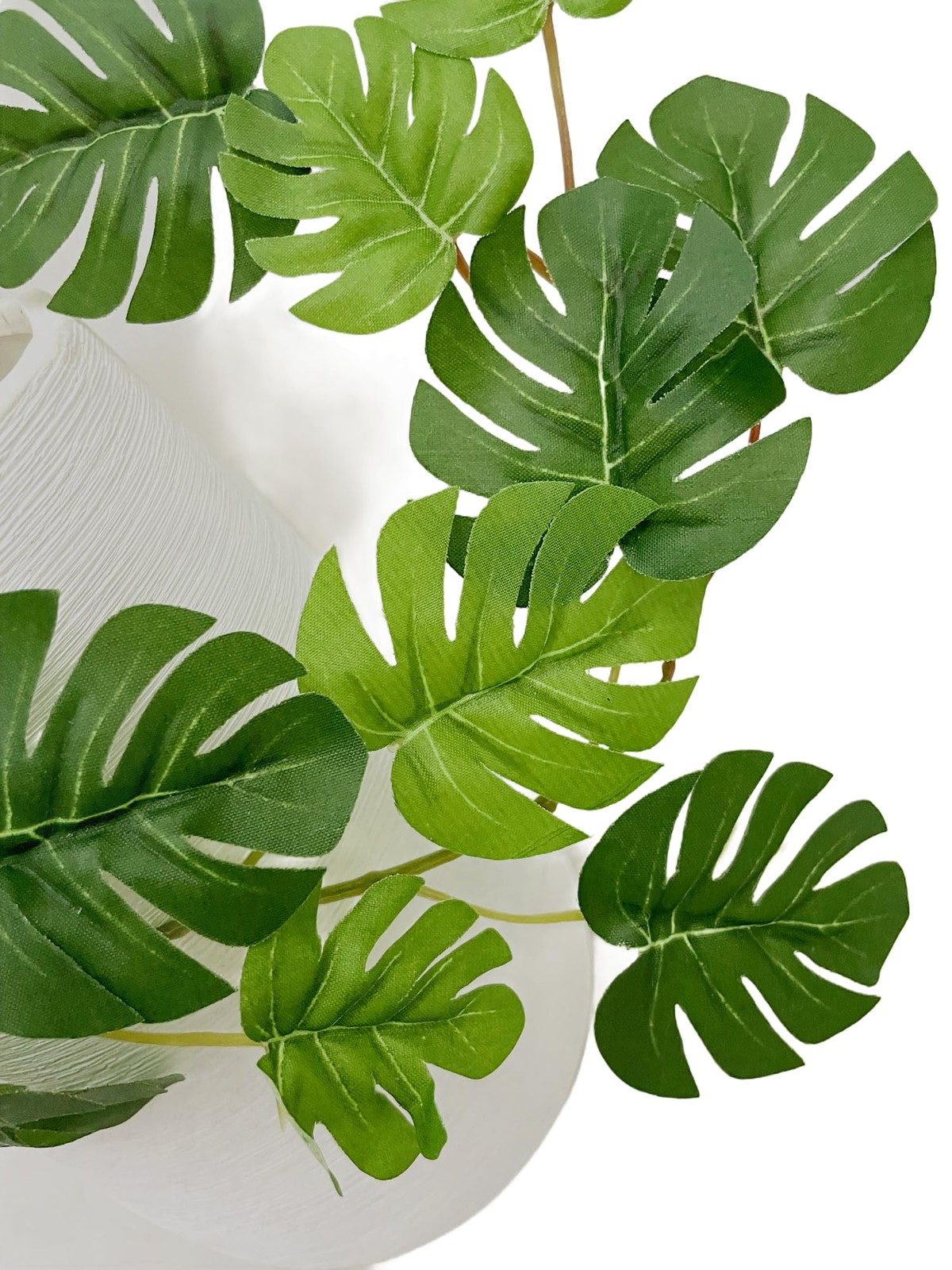 Artificial Rattan Artificial Small Monstera Leaves Artificial Wall Hanging Vi…