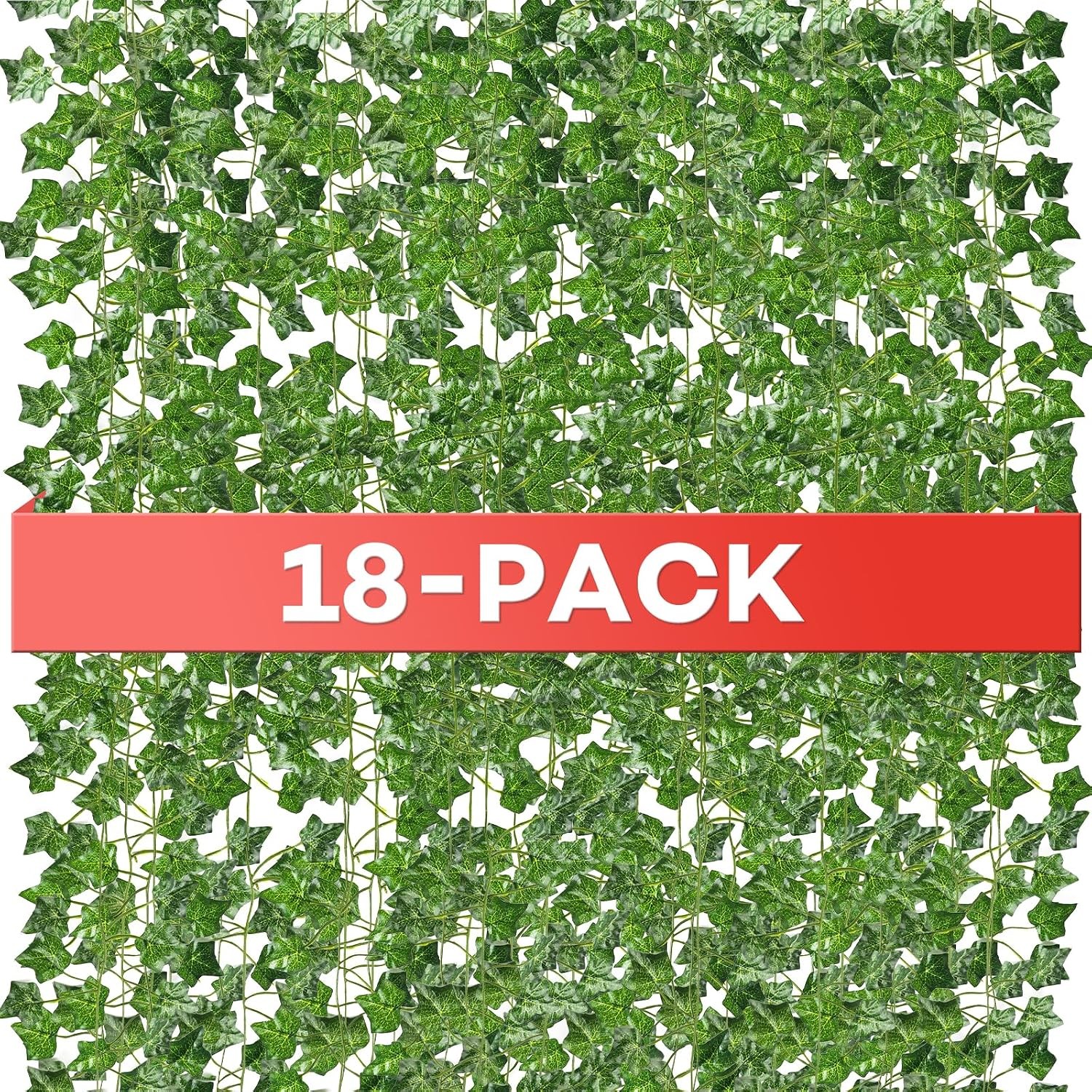 18 Pack 126 Feet Vines,Ivy,Ivy Garland,Fake Ivy,Fake Leaves,Ivy Vines,Artificial
