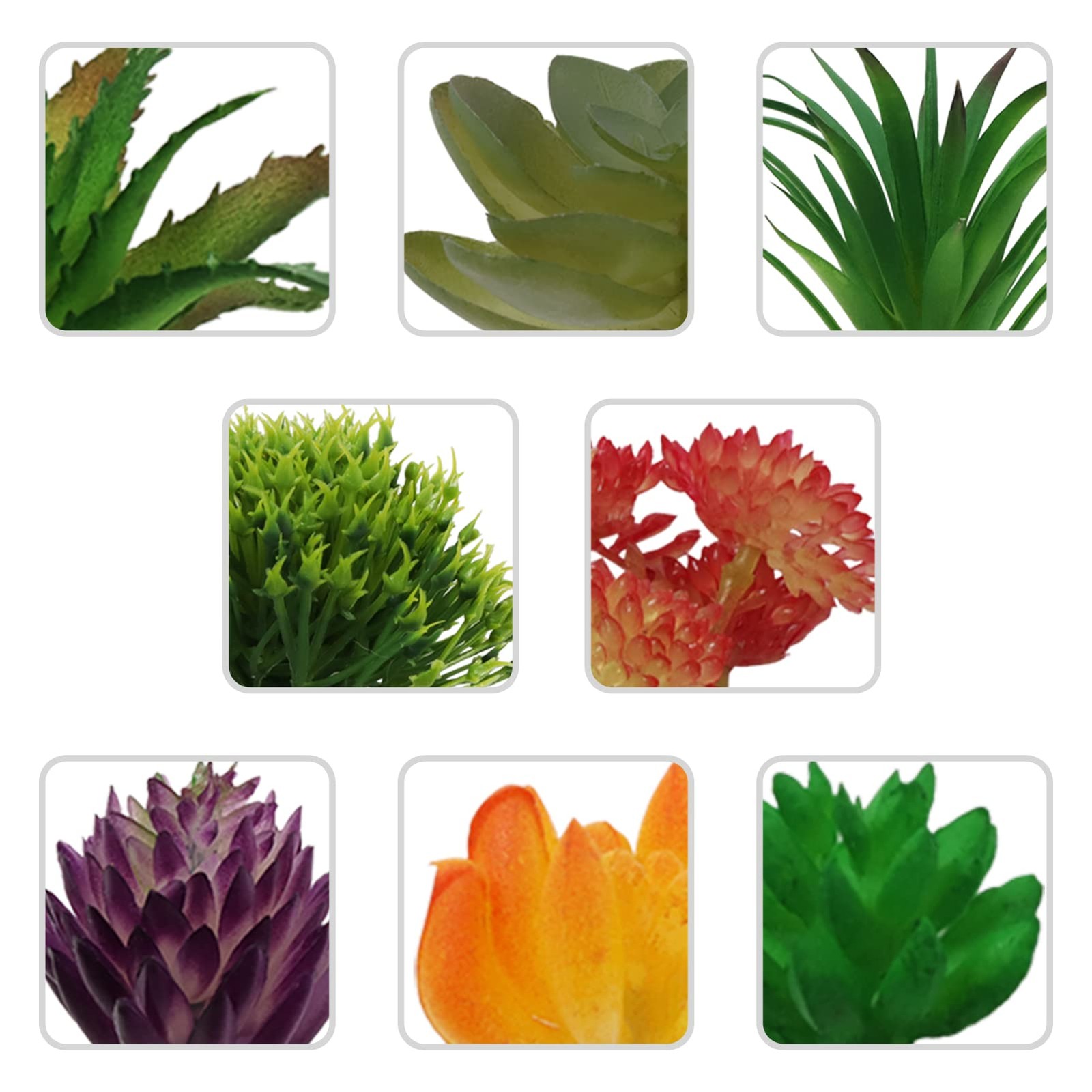 16 Pcs Artificial Succulents Plants Mini Fake Succulents for Home Garden