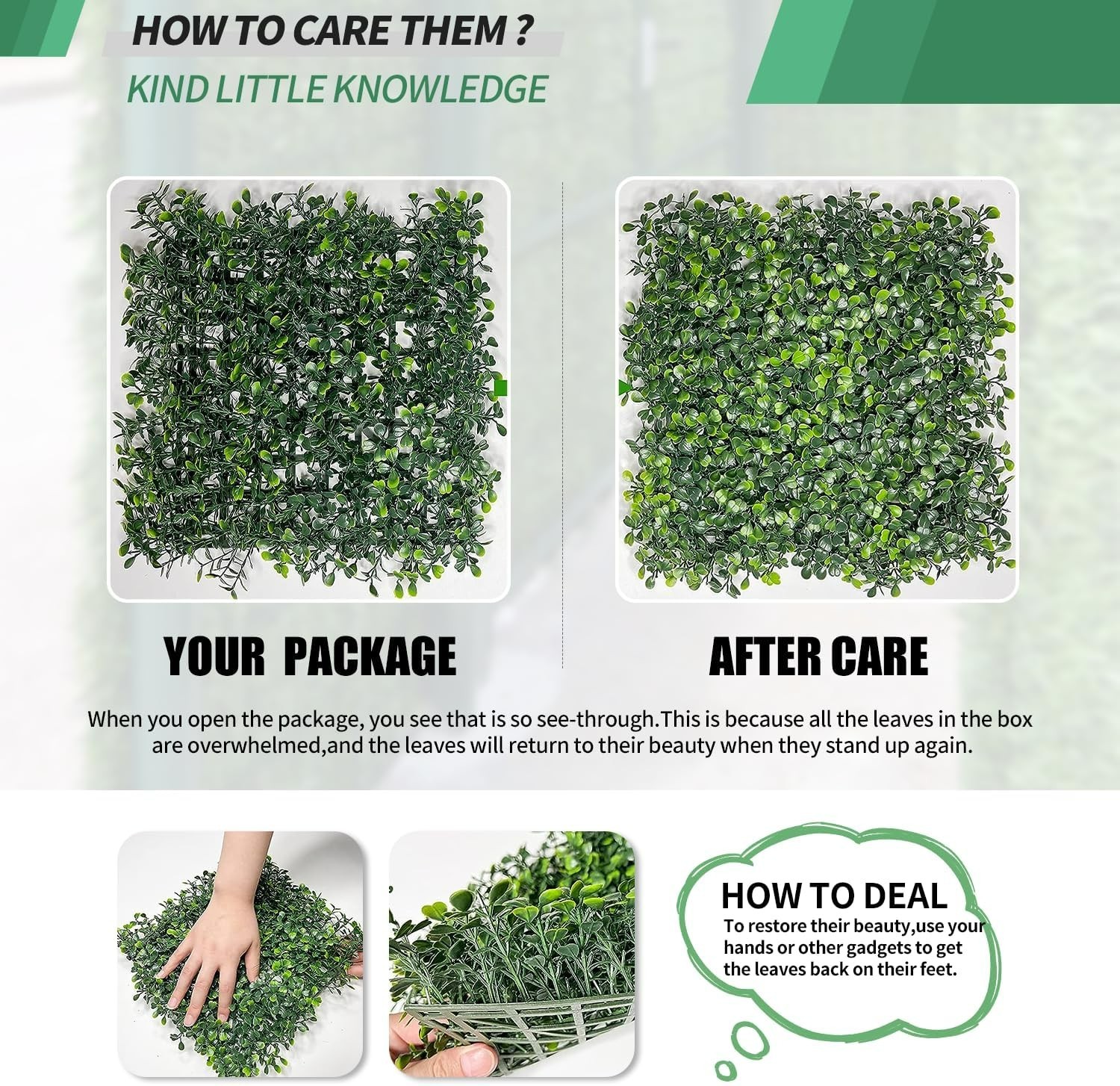 Stylish 10″x10″ Boxwood Hedge Wall Panels – Perfect for Indoor and Outdoor Decor