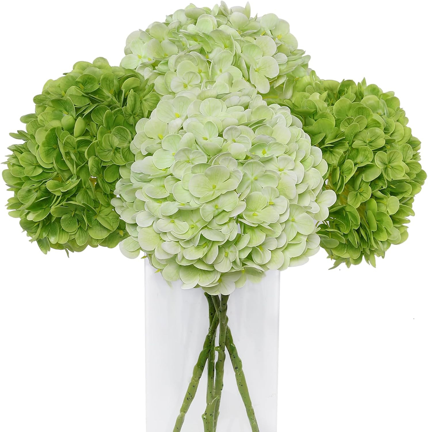 4Pcs Large Hydrangea Artificial Flowers,20 Inch Latex Real Touch Hydrangeas for