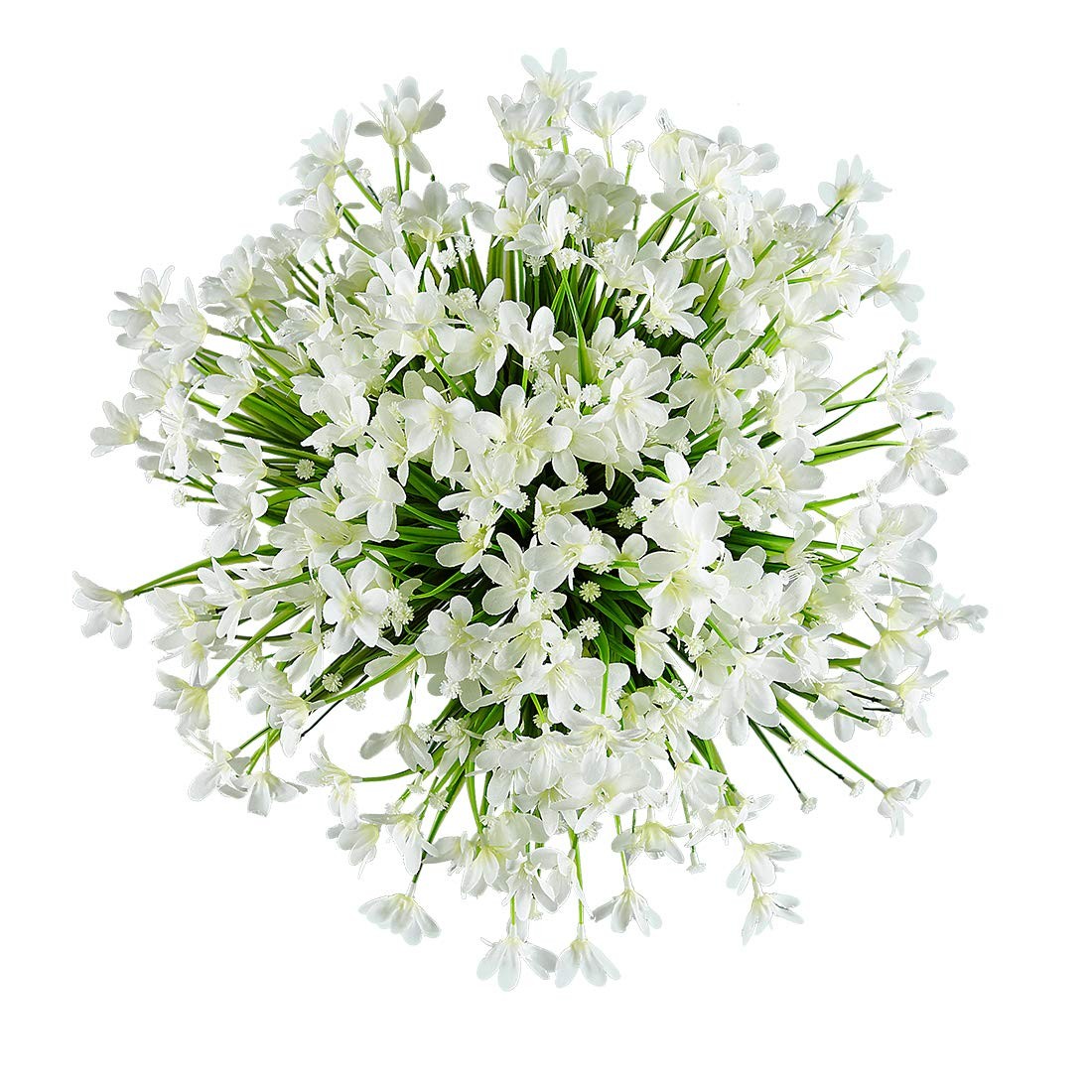 6 Bundles Artificial Daffodils Flowers, Fake Artificial Greenery UV Resistant…