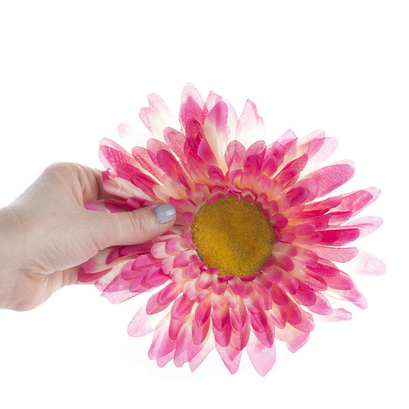Bright Large Fuchsia Artificial Daisy Heads