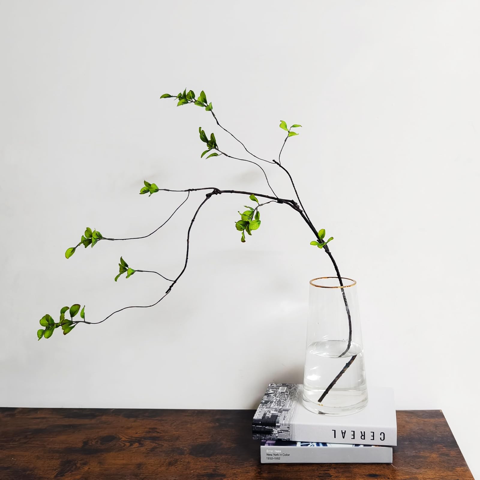 4 Pcs Artificial Ficus Branches Faux Eucalyptus Stems, 47.2 Inch Fake Greener…