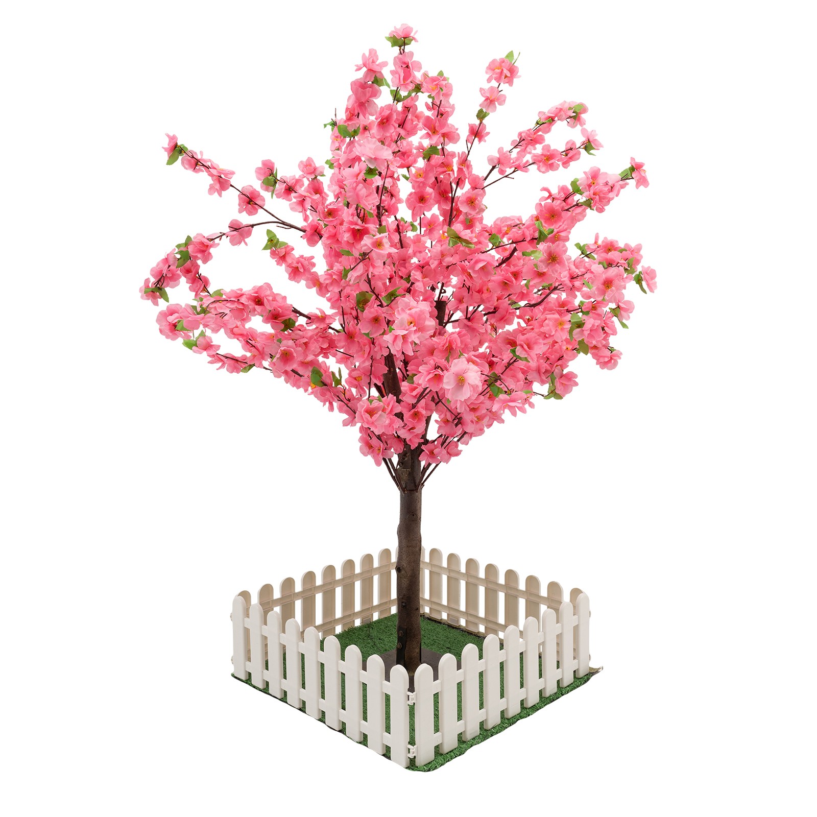 3.94ft Artificial Cherry Blossom Tree Pink Fake Sakura Flower Pink Sakura Tree