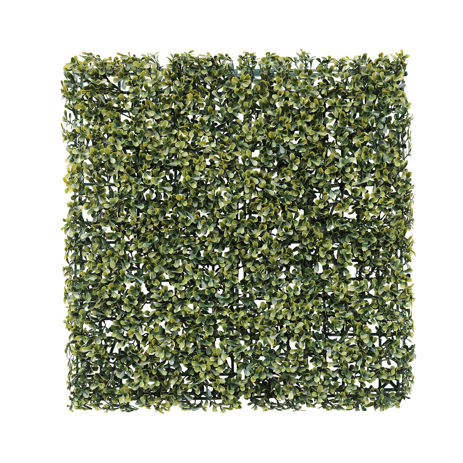 20x20in Artificial Yellow Pittoso Mat Wall Hedge Decor Privacy Fence Panel Grass