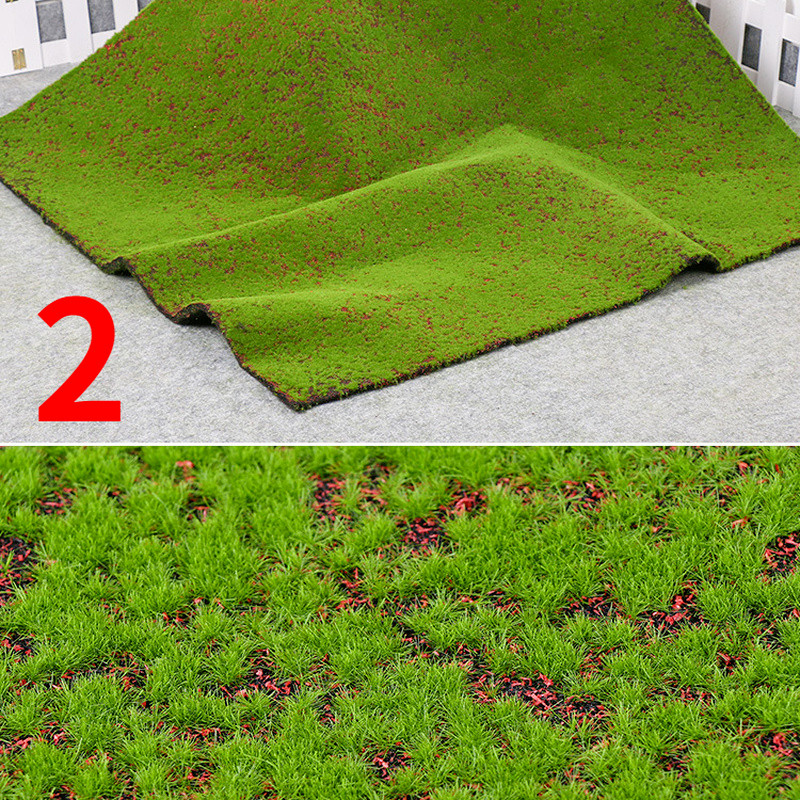 Artificial Moss Grass Turf Wall Green Plant Lawn Garden Landscape Decor