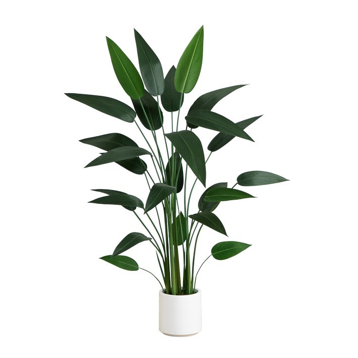 Artificial Sky Bird Tree in White Planter-Williams Sonoma|35828