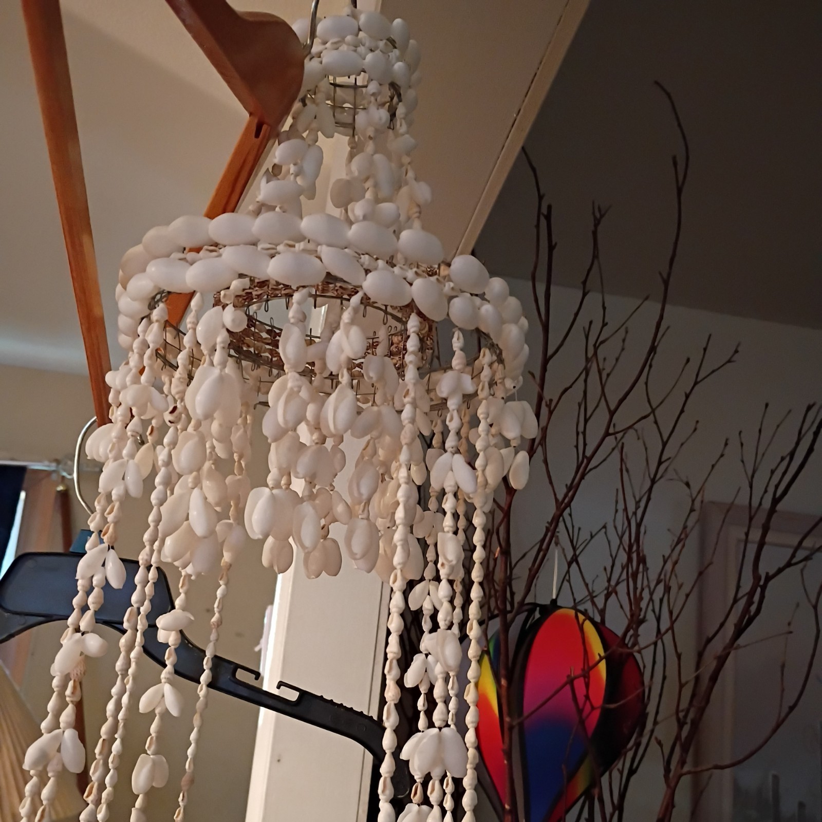 Seashell Plant Holdes White Ivory Color Pretty For Homes