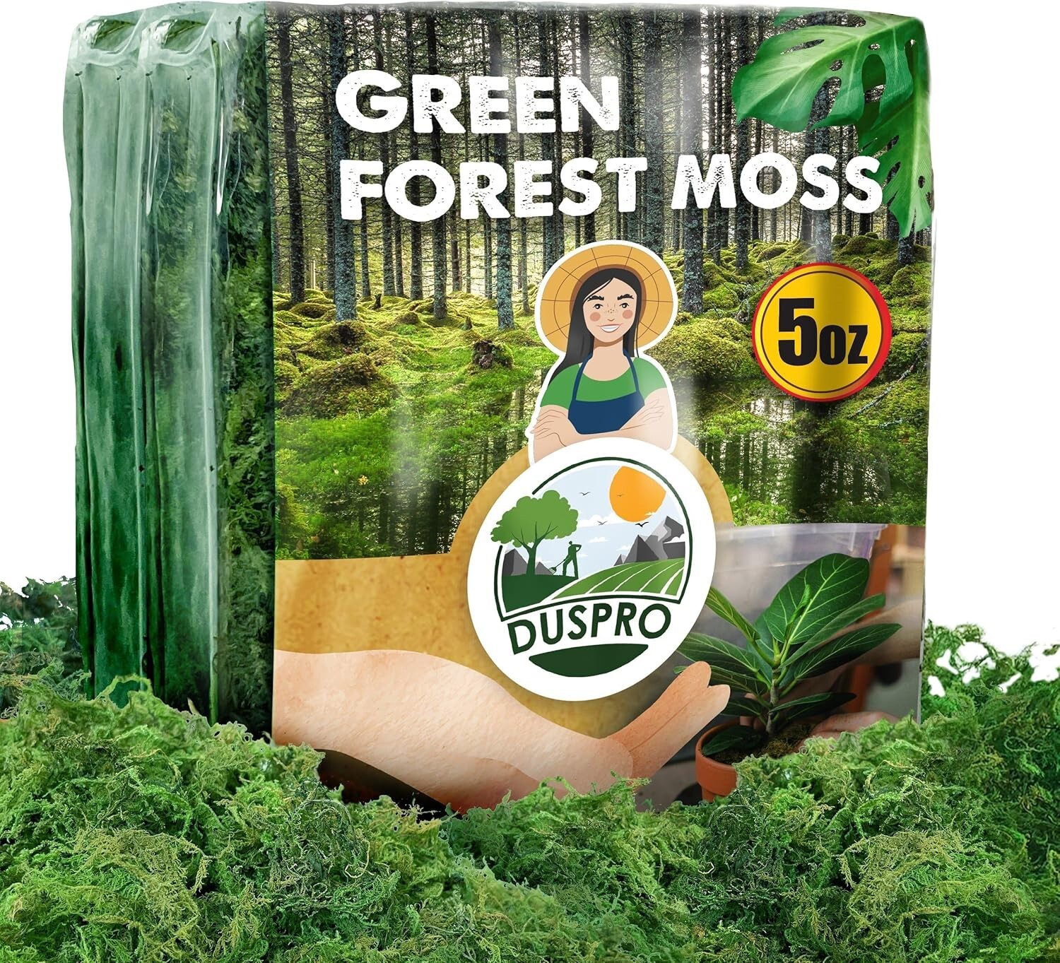 Green Moss for Crafts, Artificial Moss Potted Plants, Decorative Moss for Tab…