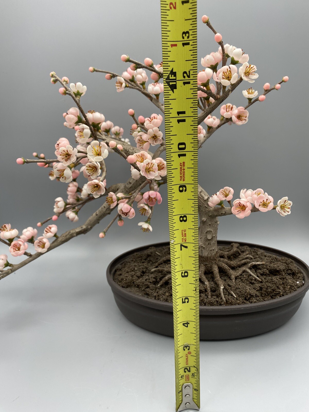 Nearly Natural Artificial Trees 15″ Cherry Blossom Plastic Pot Indoor Black/Pink